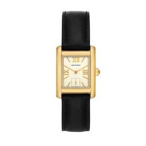 Tory Burch Eleanor Womens Gold Watch, White DialDoubleTClasp